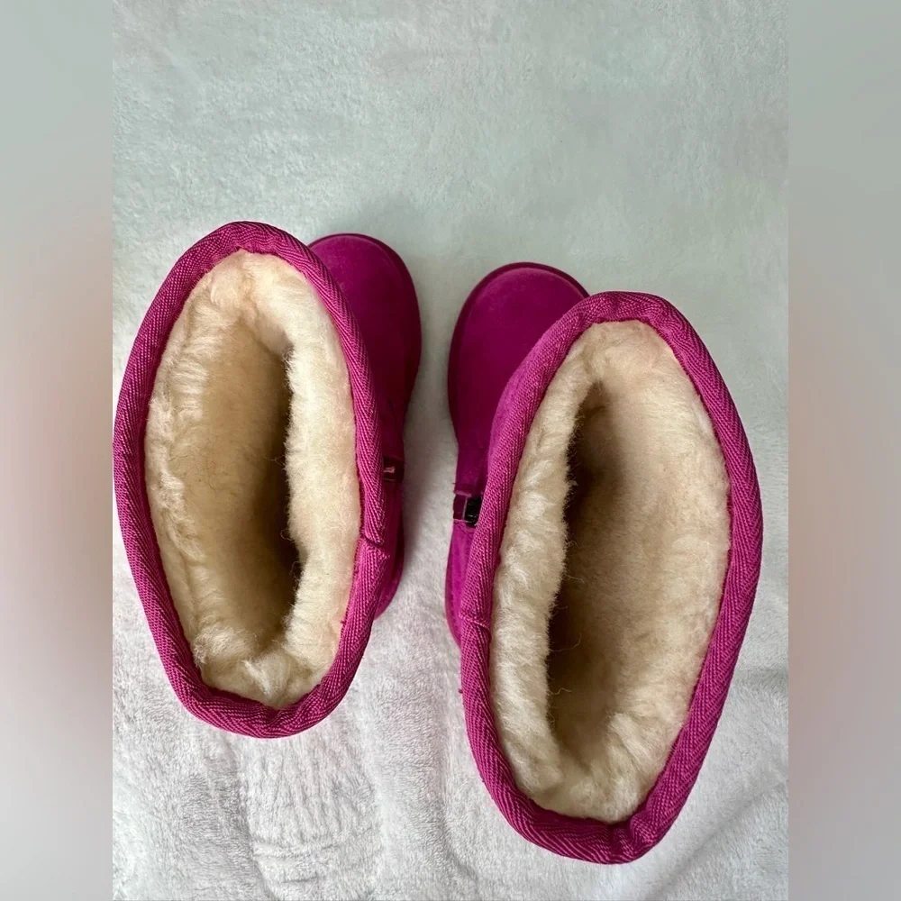 UGG Lil Sunshine Fuschia Pink Suede Boots Size 3